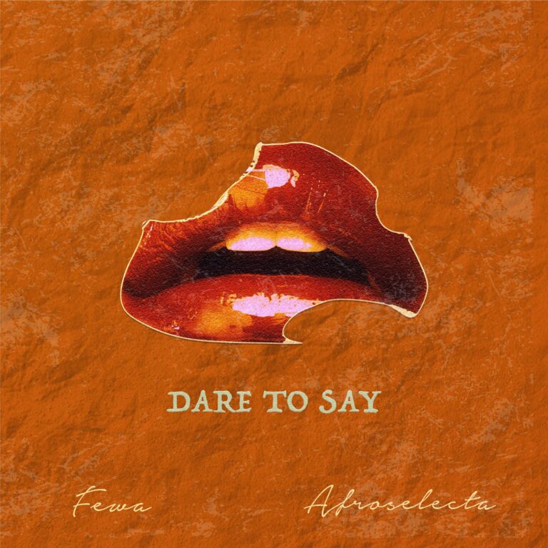 Dare To Say cover: glossy red lips on a burnt-orange background